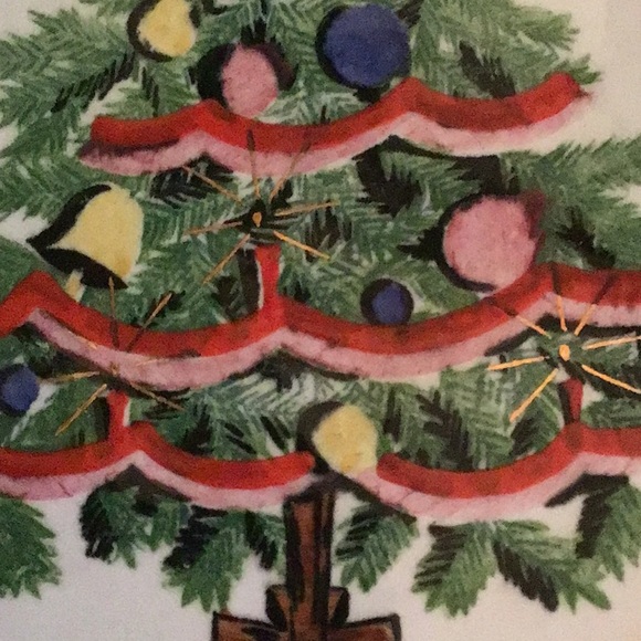 1957 geo.z.Lefton Christmas Tree Plate - Picture 2 of 5